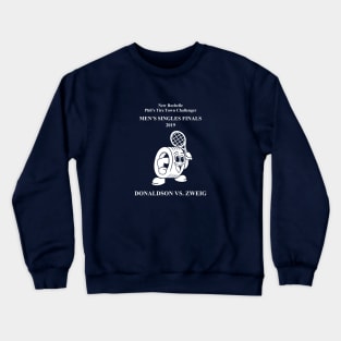 (Front + Back) Donaldson vs. Zweig New Rochelle Challenger (White Text) Crewneck Sweatshirt